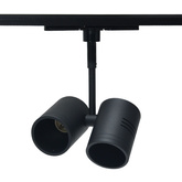 LAMPA SZYNOWA TENDA 2xGU10 CZARNY 3-FAZOWA SZYNOPRZEWÓD PROFILE