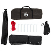 Namiot wędkarski, 4-os., brązowy, wodoszczelny