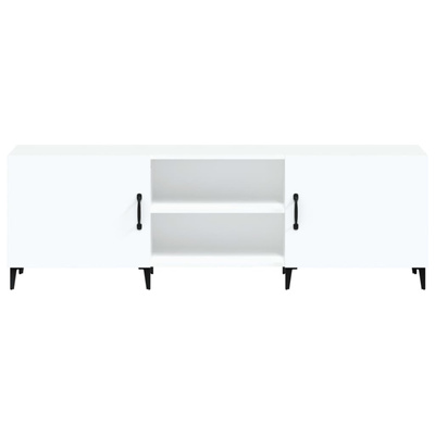 vidaXL Szafka pod TV, biała, 150x30x50 cm, materiał drewnopochodny wariant 4