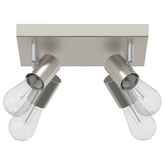 Reflektor sufitowy Nikiel 26,5 x 26 x 11,5 cm Metal