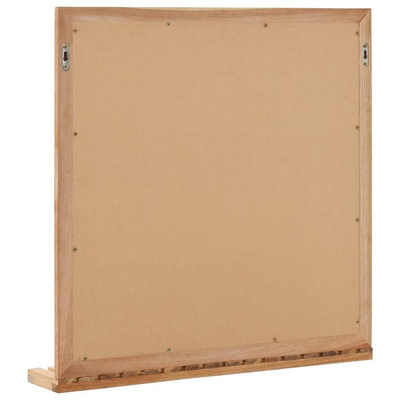vidaXL Lustro łazienkowe, 60x12x62 cm, z ramą z drewna orzechowego