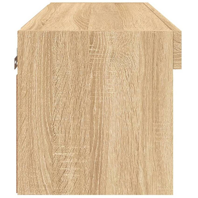 vidaXL Szafka pod TV, z oświetleniem LED, dąb sonoma, 60x30x30 cm
