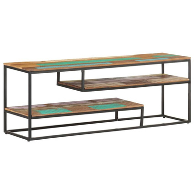 vidaXL Szafka pod TV, 130 x 30 x 45 cm, lite drewno z odzysku