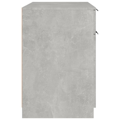 vidaXL Biurko, szarość betonu, 100x50x75 cm, materiał drewnopochodny