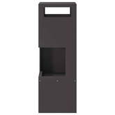 Kominek Czarny 35 x 35 x 100 cm Stal