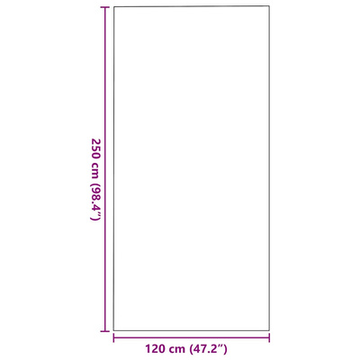 Dywanik wejściowy Beżowy i czarny 120 x 250 cm 100% poliamid
