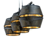 Lampa wisząca  MALIA 3 BLACK/GOLD