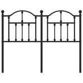 Metalowe wymienne wezgłowie, czarne, 120 cm