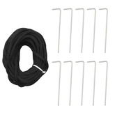 vidaXL Choinka z lampek, z kołkami, 570 zimnych białych LED, 300 cm