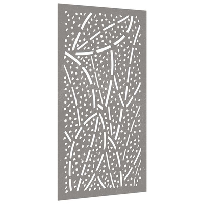 Ogrodowa dekoracja ścienna, 105x55 cm, stal kortenowska, liście
