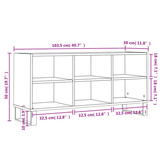 Szafka pod TV, dąb sonoma, 103,5x30x50 cm vidaXL