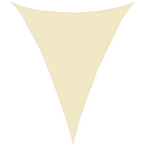 Żagiel przeciwsłoneczny, 160 g/m?, kremowy, 5x6x6 m, HDPE