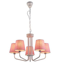 Zyrandol różowy lampa 5xE14 York Ledea 50205094