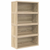 Stojak na płyty CD 4 szt. dąb Sonoma 40 x 17 x 17 cm