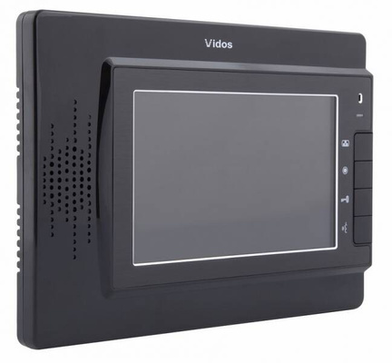 Monitor głośnomówiący czarny 7cali stacja + kamera