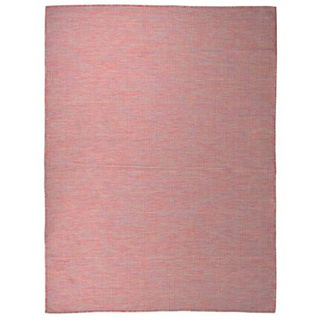 vidaXL Dywan zewnętrzny o płaskim splocie, 120x170 cm, czerwony