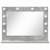Lustro toaletowe Prostokątny Betonowy szary 60 x 45 x 18 cm