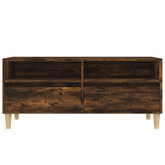 vidaXL Szafka pod TV, przydymiony dąb, 100x34,5x44,5 cm