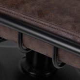 Gabbiano fotel fryzjerski Katania Loft Old Leather ciemny brąz 147875