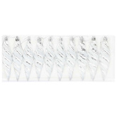 Świąteczna kula w spiralnym kształcie 40 pcs Srebrny