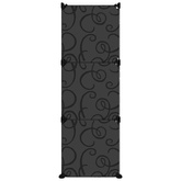 Stojak na buty, czarny, 84,5x31x93,5 cm, PP