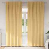 Firany blackout z kółkami 2 pcs Beżowy 225 x 140 cm Poliester