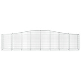 Kosze gabionowe, 25 szt, 400x50x80/100 cm, galwanizowane żelazo
