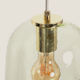 Lampa Wiszącza 3 szkalne tuby E27 Abruzzo Claro