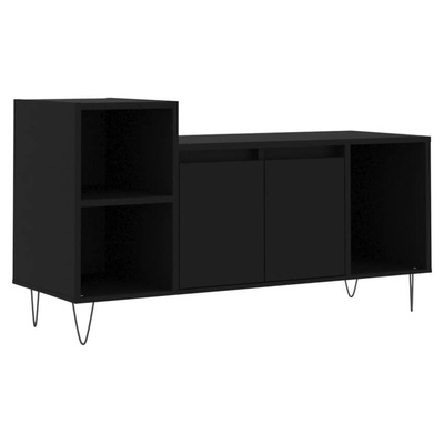 vidaXL Szafka pod TV, czarna, 100x35x55 cm, materiał drewnopochodny model standard
