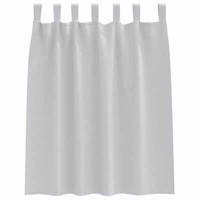 Firany blackout z kółkami 2 pcs Jasnoszary 140 x 140 cm