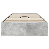 Łóżko otomanowe Betonowy Szary 90 x 190 cm Drewno inżynieryjne