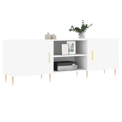 Szafka pod TV, biała, 150x30x50 cm, materiał drewnopochodny vidaXL