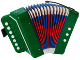 Akordeon Instrument Dla Małego Muzyka Zielony