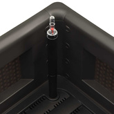 Podwyższona donica z systemem podlewania, antracyt, 100x43x33cm