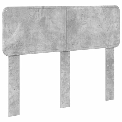 Ramka łóżka Szary beton 135 x 190 cm Lite drewno sosnowe