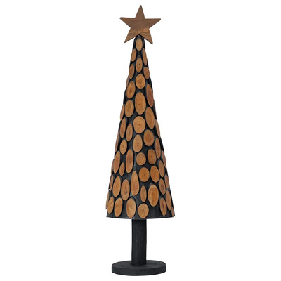 Choinka z podstawą Brązowy 120 cm Lite drewno tekowe