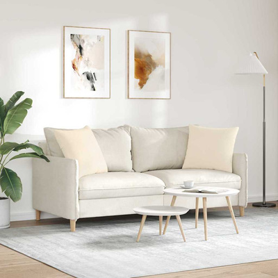Poduszki na sofę 2 pcs Beżowy 50 x 50 cm tkanina