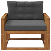 Środkowa sofa ogrodowa naturalny