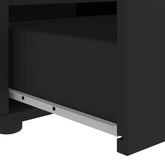 Szafka pod TV "VISNES" Czarna 60x40x38 cm Drewno klejone