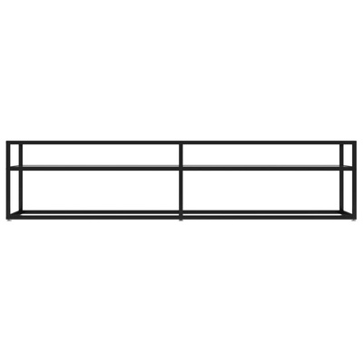 vidaXL Szafka pod TV, przezroczysta, 180x40x40,5 cm, hartowane szkło