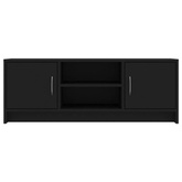 vidaXL Szafka pod TV, czarna, 102x30x37,5 cm, materiał drewnopochodny