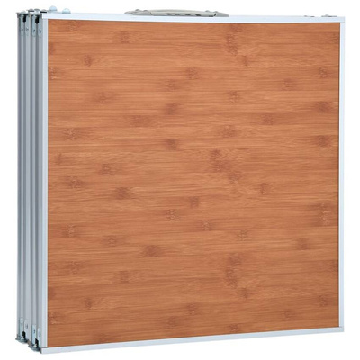 vidaXL Składany stolik turystyczny, aluminiowy, 240x60 cm