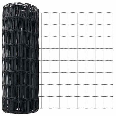 Ogrodzenie Euro 0,4 x 25 m Żelazo pokryte PVC Szary