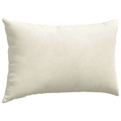 Poduszki na sofę 2 pcs Kremowy 50 x 30 cm Tkanina sztruksowa