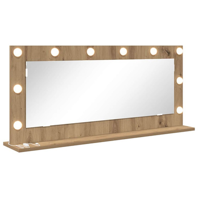 Lustro toaletowe Dąb rzemieślniczy 100 x 45 x 18 cm Prostokątny