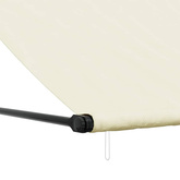 Markiza zwijana, kremowa, 400x150 cm, tkanina i stal