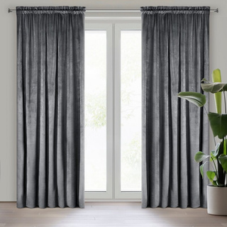 Zasłona Rosa grafitowa 140x270