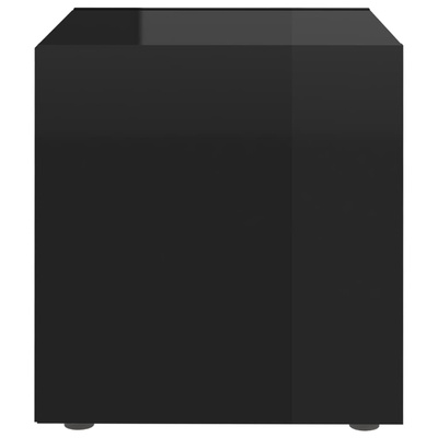 vidaXL Szafka pod TV, wysoki połysk, czarna, 37x35x37 cm