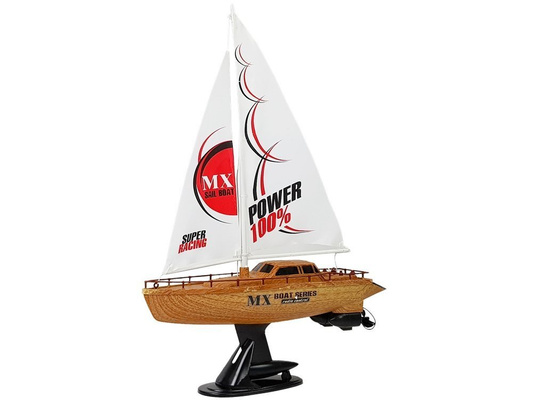 Łódź Żaglówka Zdalnie Sterowana 50 cm Wysokości Pilot Ster 27 Mhz 15 km/h