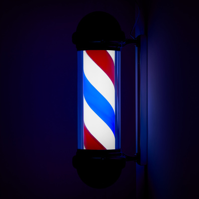 Plafon podświetlany pole barber shop BB-02 czarny duży 148196